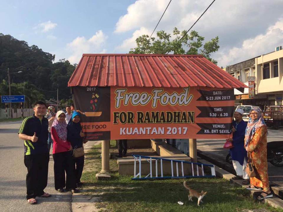 Facebook/Free Food For Ramadhan This is the one at Kampung Bukit Sekilau.